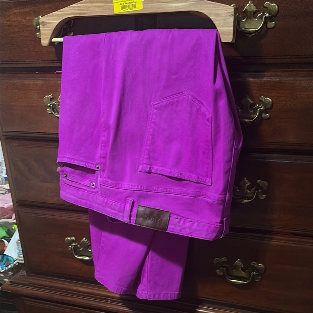 Ralph Lauren High Rise Jeans in Vibrant Purple